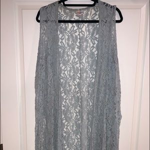 Lularoe Grey Lace Joy